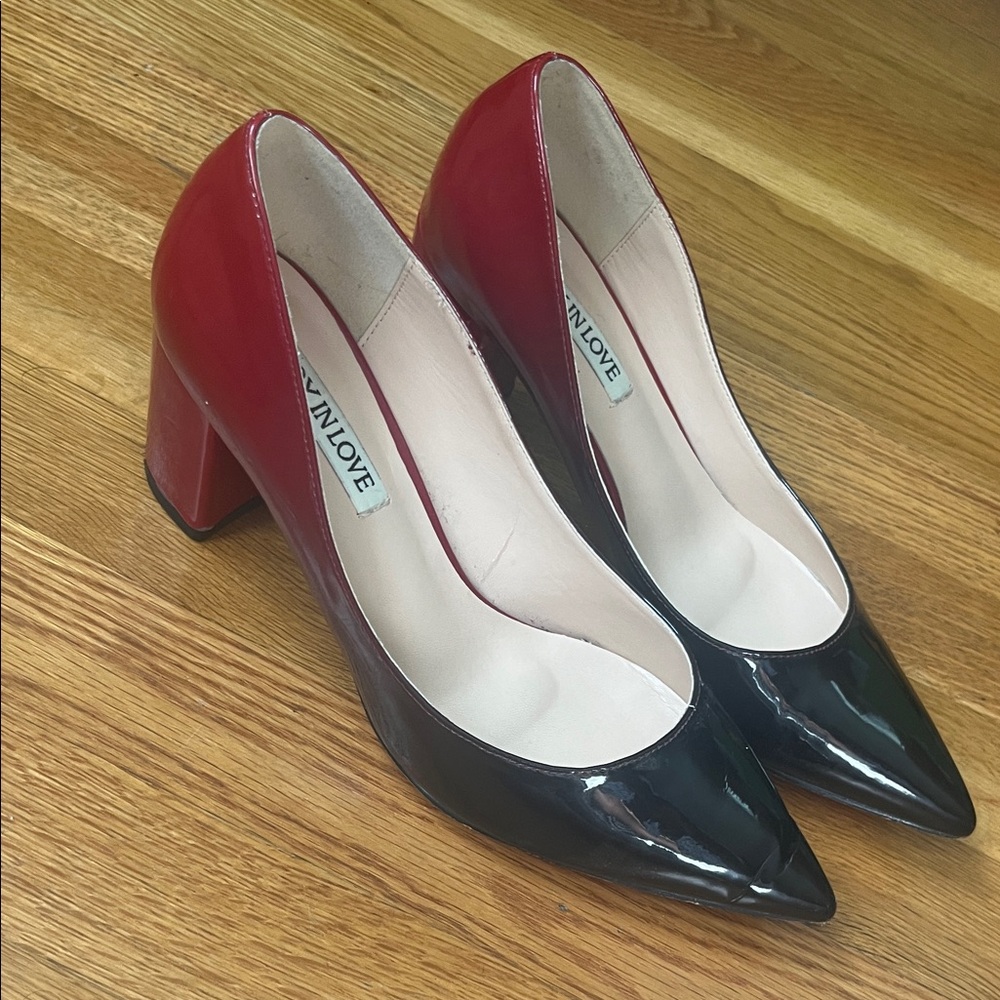 Red and Black Women's Heels